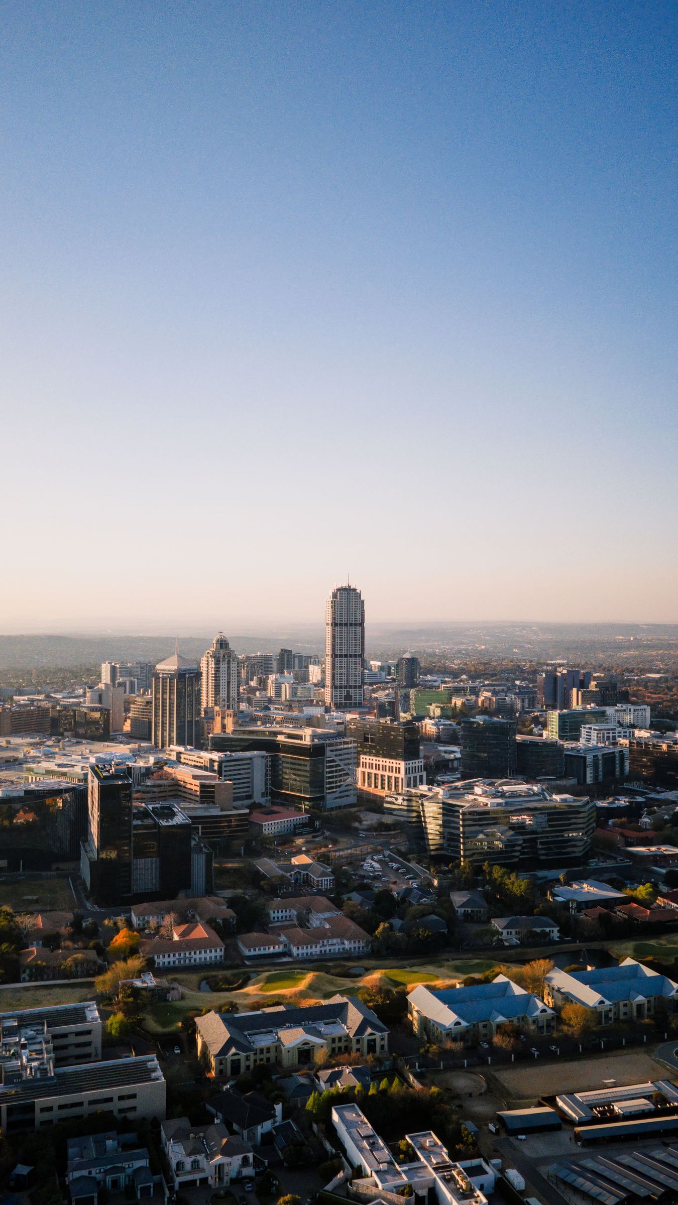 Sandton skyline at dusk, Johannesburg