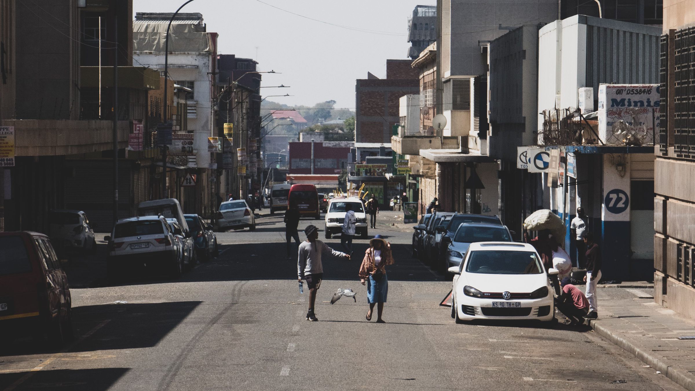 Everyday street life in downtown Johannesburg