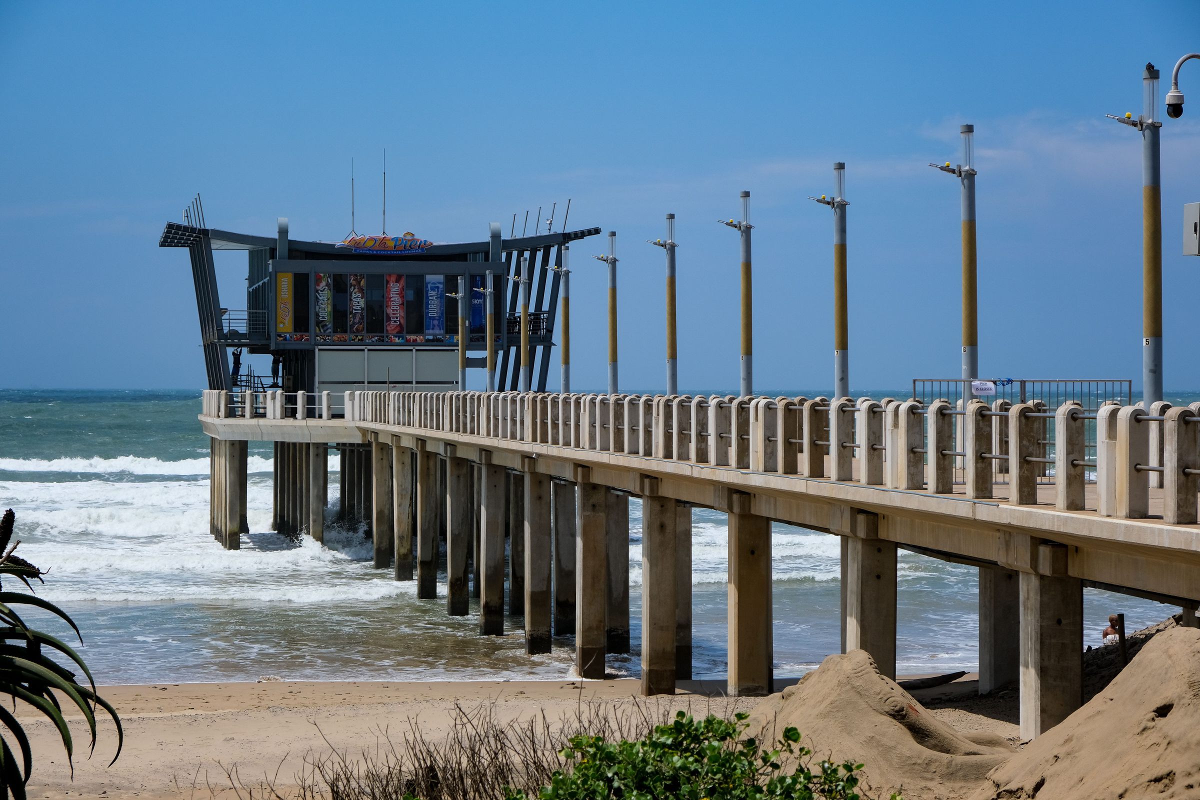 Golden Mile pier and beachfront, Durban